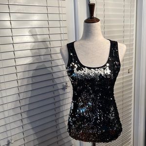 Calvin Klein Sequin Knit Tank Top